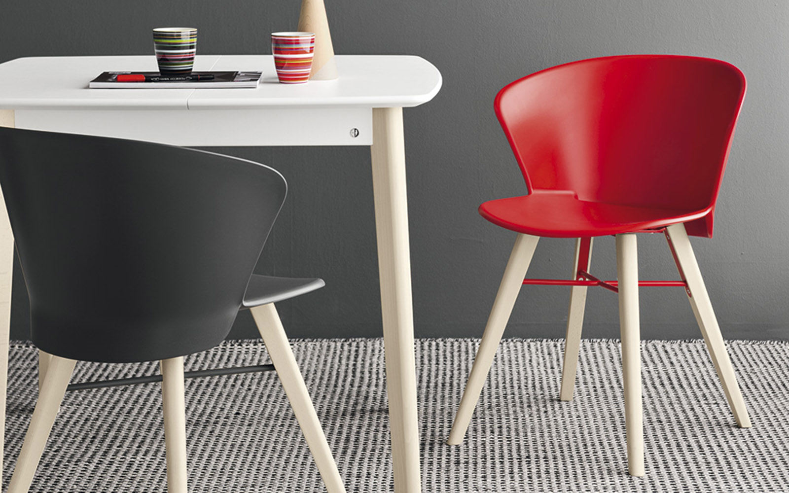 Sedia Calligaris Bahia Wood con struttura in legno di faggio